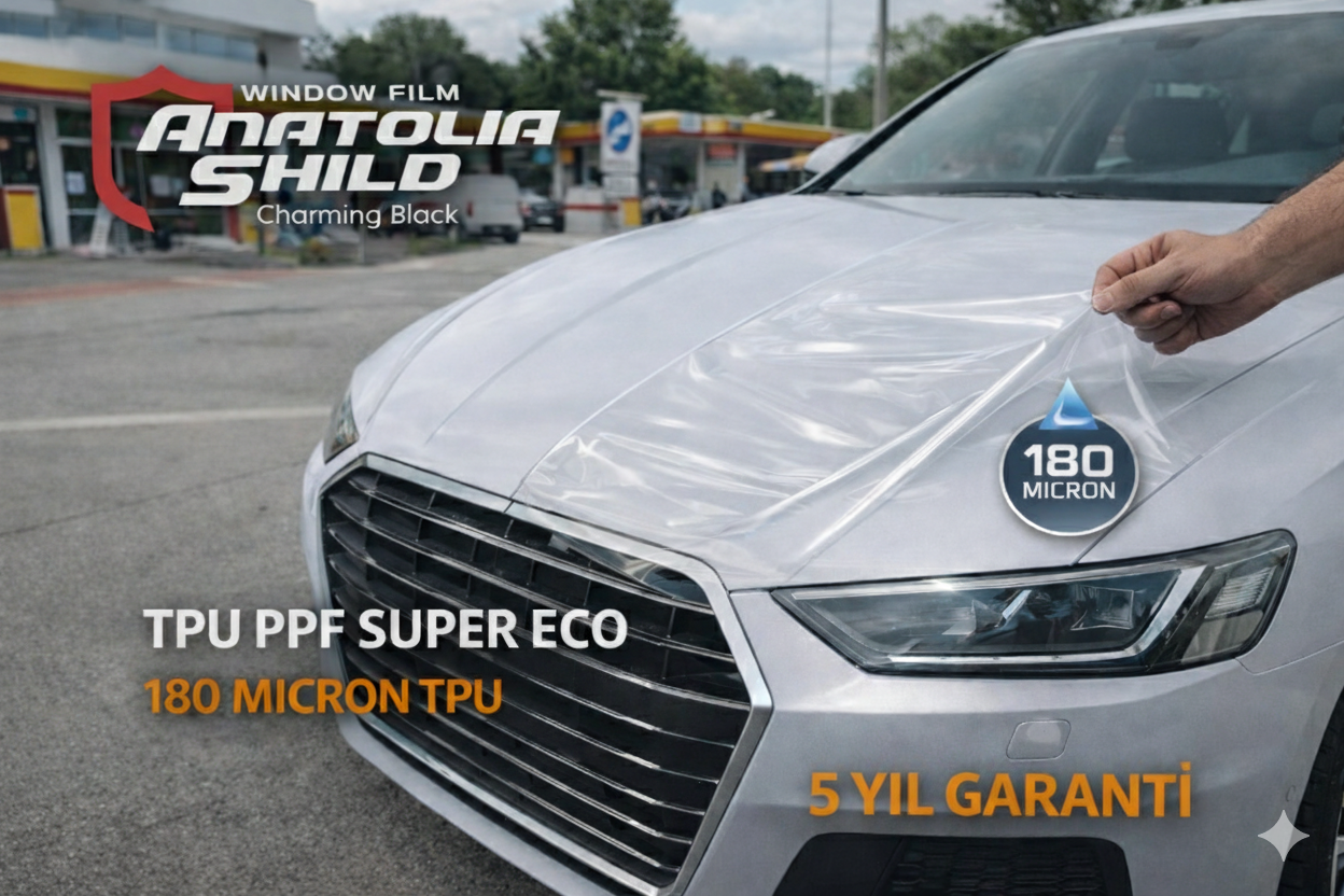 TPU PPF Super Eco 180 Mikron – 5 Yıl Garantili Boya Koruma Filmi