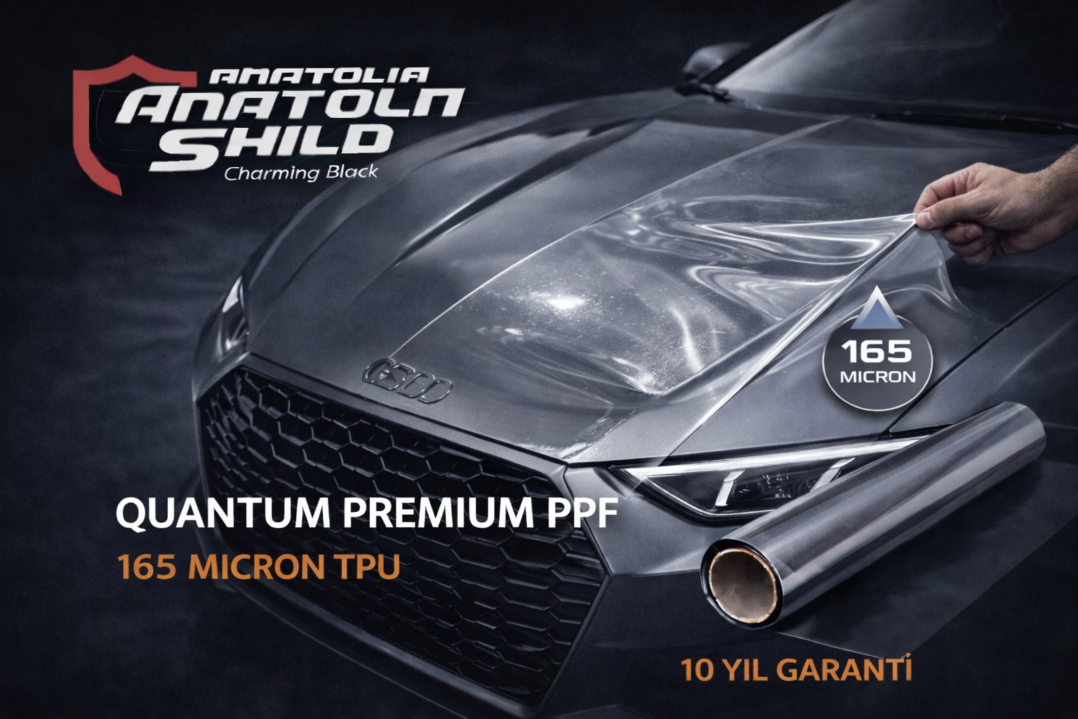 Quantum Premium PPF 165 Mikron – 10 Yıl Garantili Boya Koruma Filmi